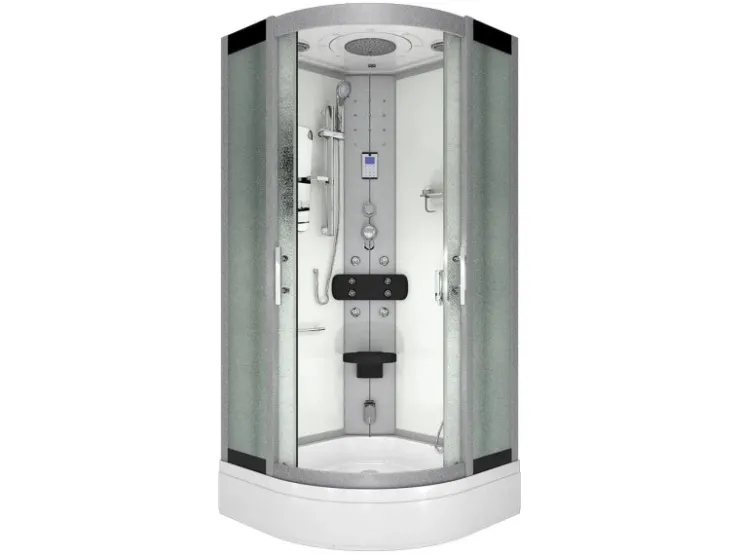 AcquaVapore Einhebelmischer<Dampfdusche Duschtempel Sauna Dusche Duschkabine D46-50M2-EC 90x90