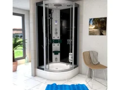 Dampfdusche Duschtempel Sauna Dusche Duschkabine D46-63T2-EC 100x100 Einhebelmischer
