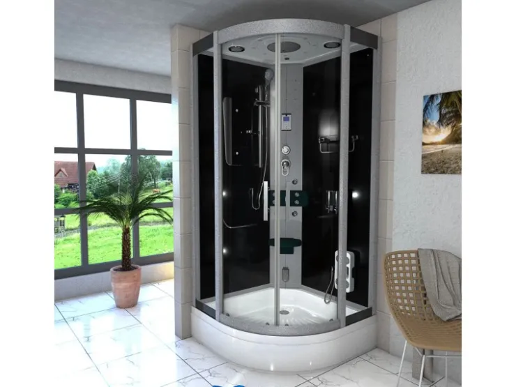 Hot AcquaVapore Dampfdusche Duschtempel Sauna Dusche Duschkabine D46-63T2 100x100