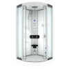 Outlet Dampfdusche Duschtempel Sauna Dusche Duschkabine D46-00T2-EC 80x80 Einhebelmischer