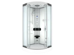 Outlet Dampfdusche Duschtempel Sauna Dusche Duschkabine D46-00T2-EC 80x80 Einhebelmischer