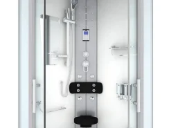 Outlet Dampfdusche Duschtempel Sauna Dusche Duschkabine D46-00T2-EC 80x80 Einhebelmischer