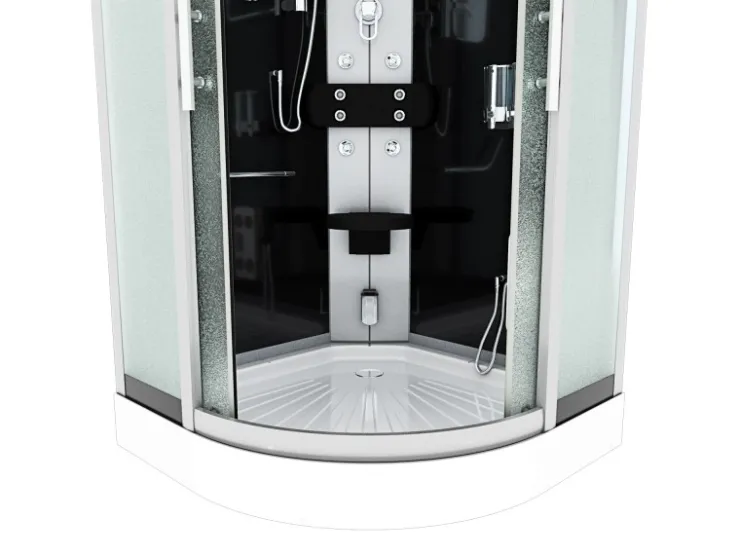 AcquaVapore Einhebelmischer<Dampfdusche Duschtempel Sauna Dusche Duschkabine D46-23M2-EC 100x100