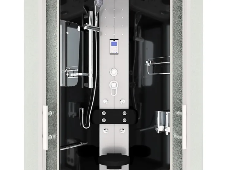 AcquaVapore Einhebelmischer<Dampfdusche Duschtempel Sauna Dusche Duschkabine D46-23M2-EC 100x100