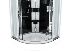Best Dampfdusche Duschtempel Sauna Dusche Duschkabine D46-10M2 90x90 Einhebelmischer