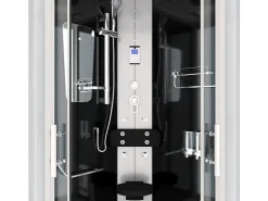 Best Dampfdusche Duschtempel Sauna Dusche Duschkabine D46-10M2 90x90 Einhebelmischer