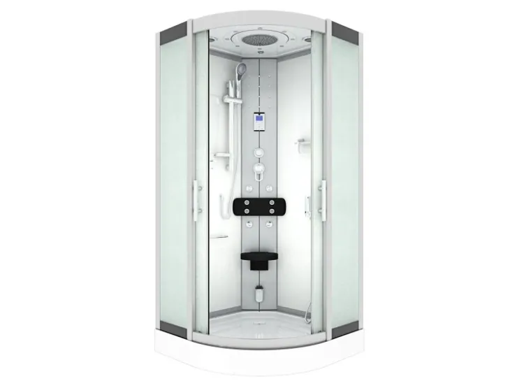 AcquaVapore Einhebelmischer<Dampfdusche Duschtempel Sauna Dusche Duschkabine D46-10M2-EC 90x90