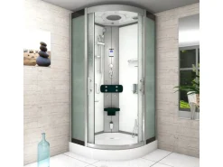 AcquaVapore Einhebelmischer<Dampfdusche Duschtempel Sauna Dusche Duschkabine D46-10M2-EC 90x90
