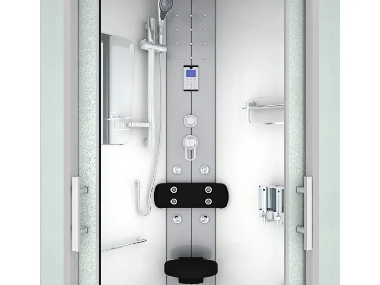AcquaVapore Einhebelmischer<Dampfdusche Duschtempel Sauna Dusche Duschkabine D46-10M2-EC 90x90