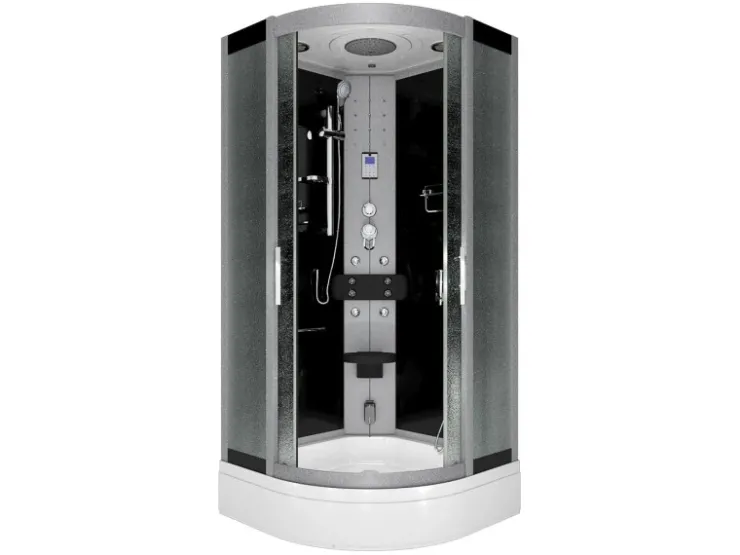 AcquaVapore Einhebelmischer<Dampfdusche Duschtempel Sauna Dusche Duschkabine D46-53M2-EC 90x90