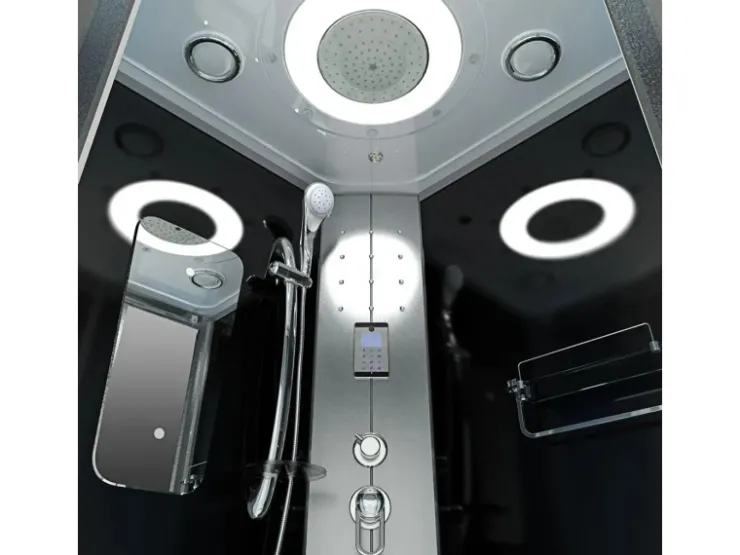AcquaVapore Einhebelmischer<Dampfdusche Duschtempel Sauna Dusche Duschkabine D46-53M2-EC 90x90