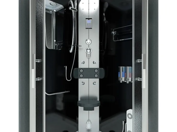 AcquaVapore Einhebelmischer<Dampfdusche Duschtempel Sauna Dusche Duschkabine D46-53M2-EC 90x90