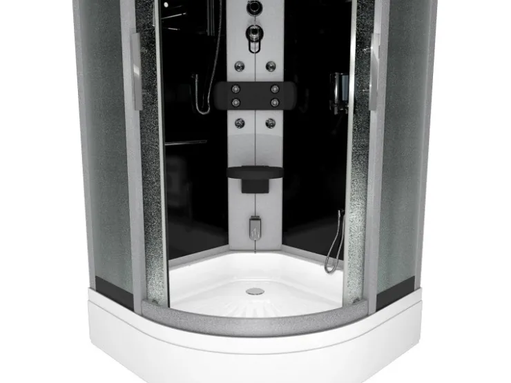AcquaVapore Einhebelmischer<Dampfdusche Duschtempel Sauna Dusche Duschkabine D46-63M2-EC 100x100