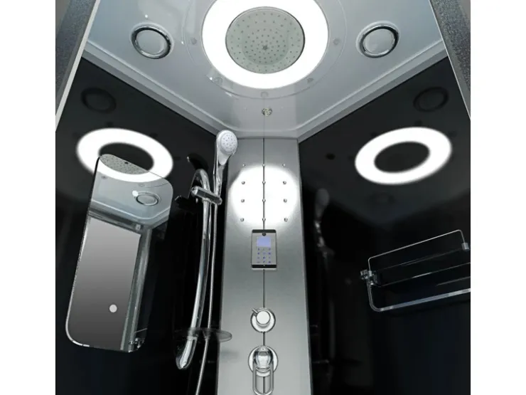 AcquaVapore Einhebelmischer<Dampfdusche Duschtempel Sauna Dusche Duschkabine D46-63M2-EC 100x100