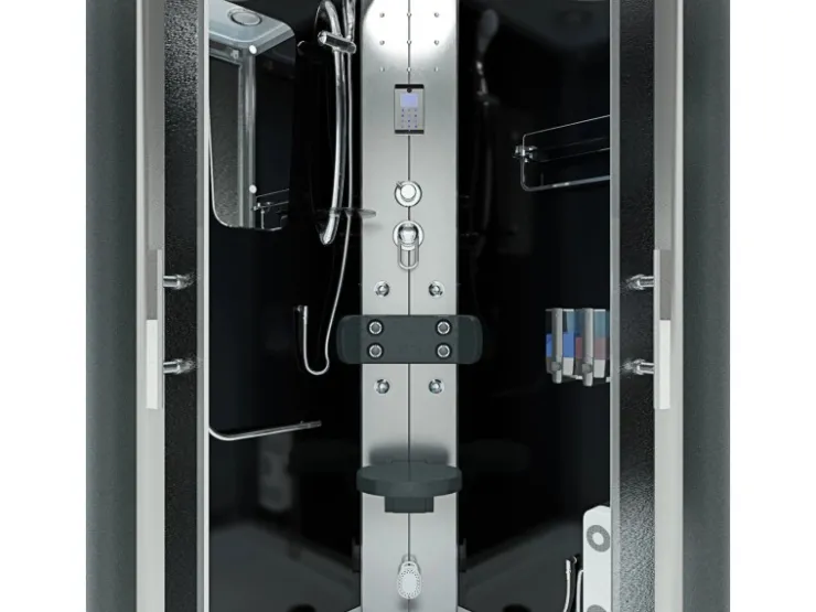 AcquaVapore Einhebelmischer<Dampfdusche Duschtempel Sauna Dusche Duschkabine D46-63M2-EC 100x100
