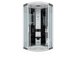 Online Dampfdusche Duschtempel Sauna Dusche Duschkabine D46-13T2-EC 90x90 Einhebelmischer
