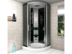 AcquaVapore Einhebelmischer<Dampfdusche Duschtempel Sauna Dusche Duschkabine D46-13M2-EC 90x90