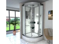 Clearance AcquaVapore Dampfdusche Duschtempel Sauna Dusche Duschkabine D46-60T2-EC 100x100