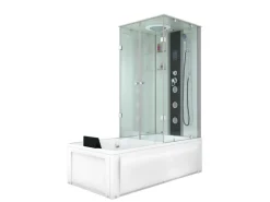 AcquaVapore Einhebelmischer<Dusche Wanne Kombination K05-L01 Duschkabine 180x90
