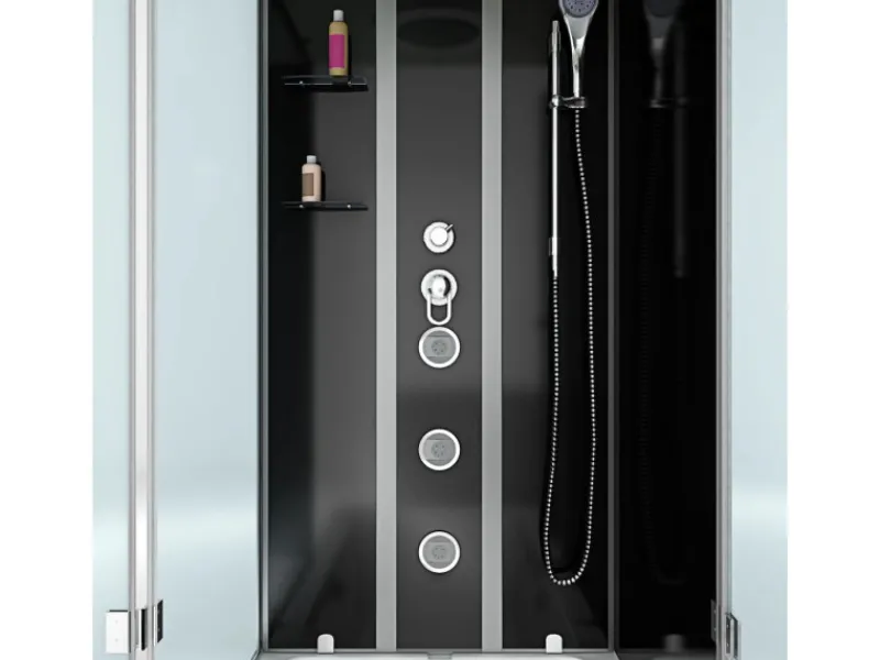 Best Dusche Wanne Kombination K05-R30-EC Duschkabine 90x180 Einhebelmischer