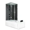 New Dusche Wanne Kombination K05-R31 Duschkabine 90x180 Einhebelmischer