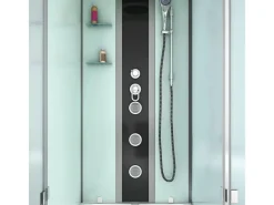 Dusche Wanne Kombination K05-L00-EC Duschkabine 180x90 Einhebelmischer