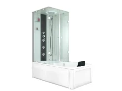 Hot Dusche Wanne Kombination K05-R00-EC Duschkabine 90x180 Einhebelmischer