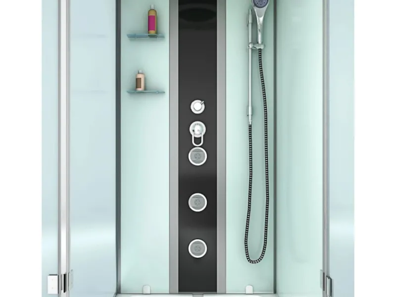 Hot Dusche Wanne Kombination K05-R00-EC Duschkabine 90x180 Einhebelmischer