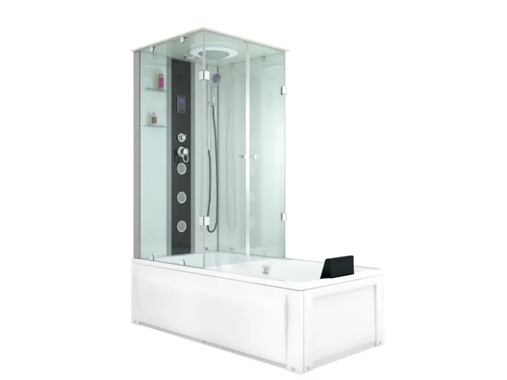 AcquaVapore Einhebelmischer<Dusche Wanne Kombination K05-R01 Duschkabine 90x180