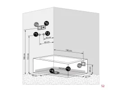 AcquaVapore Einhebelmischer<Dusche Wanne Kombination K05-R01 Duschkabine 90x180