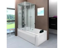 AcquaVapore Einhebelmischer<Dusche Wanne Kombination K05-R01 Duschkabine 90x180
