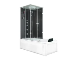 Outlet AcquaVapore Dusche Wanne Kombination K05-R30 Duschkabine 90x180