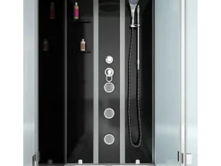 New Dusche Wanne Kombination K05-L30 Duschkabine 180x90 Einhebelmischer