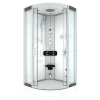 Clearance Duschkabine Dusche D46-10T0 Komplettdusche Fertigdusche 90x90 Einhebelmischer
