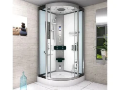 Clearance Duschkabine Dusche D46-10T0 Komplettdusche Fertigdusche 90x90 Einhebelmischer