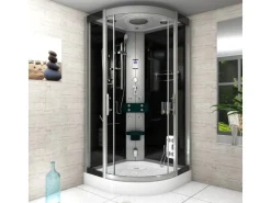 Discount AcquaVapore Duschkabine Dusche D46-03T0-EC Komplettdusche Fertigdusche 80x80