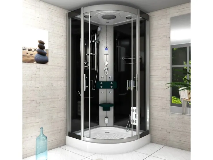 Discount AcquaVapore Duschkabine Dusche D46-03T0-EC Komplettdusche Fertigdusche 80x80
