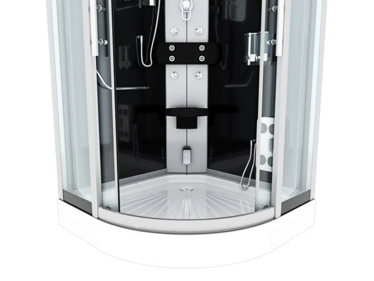 Discount AcquaVapore Duschkabine Dusche D46-03T0-EC Komplettdusche Fertigdusche 80x80