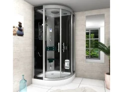 New Duschkabine Dusche D46-03T0 Komplettdusche Fertigdusche 80x80 Einhebelmischer