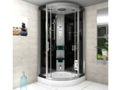 New Duschkabine Dusche D46-03T0 Komplettdusche Fertigdusche 80x80 Einhebelmischer
