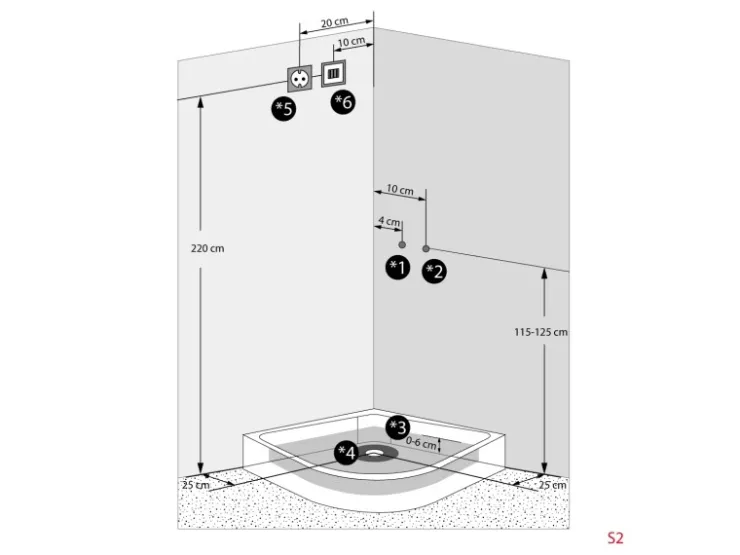 AcquaVapore Duschkabine Dusche D46-13T0 Komplettdusche Fertigdusche 90x90