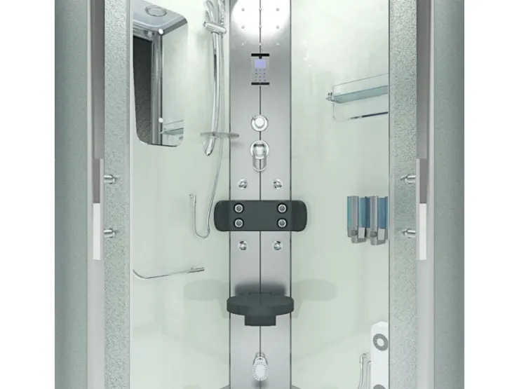 AcquaVapore Einhebelmischer<Duschkabine Dusche D46-50M0-EC Komplettdusche Fertigdusche 90x90