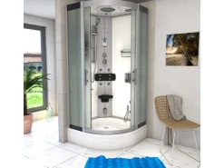 AcquaVapore Einhebelmischer<Duschkabine Dusche D46-50M0-EC Komplettdusche Fertigdusche 90x90