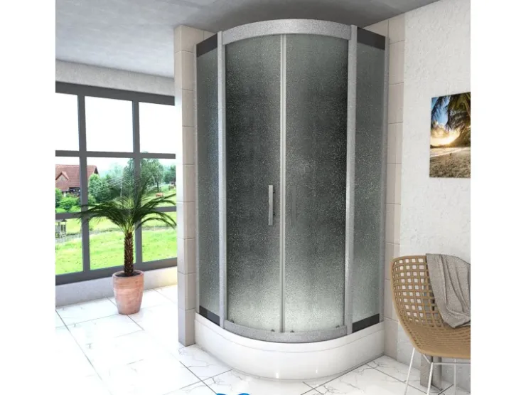 AcquaVapore Einhebelmischer<Duschkabine Dusche D46-53M0-EC Komplettdusche Fertigdusche 90x90