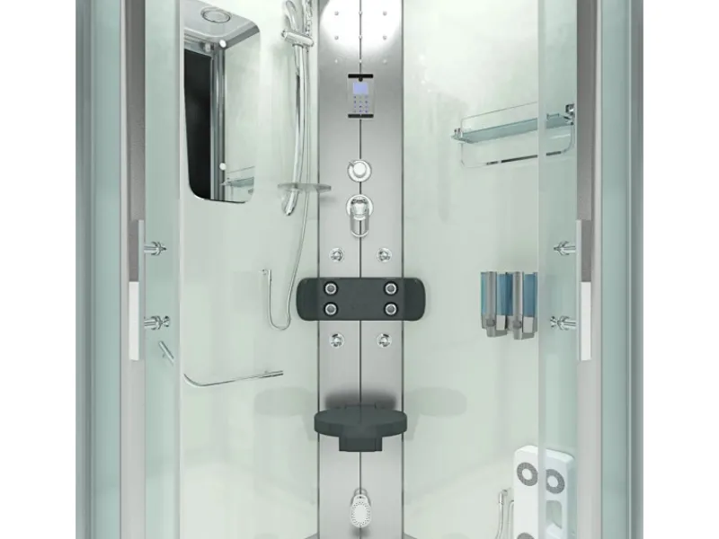 Hot Duschkabine Dusche D46-60T0 Komplettdusche Fertigdusche 100x100 Einhebelmischer