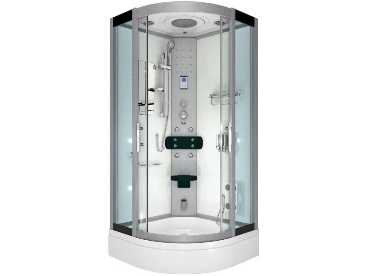 AcquaVapore Einhebelmischer<Duschkabine Dusche D46-50T0-EC Komplettdusche Fertigdusche 90x90