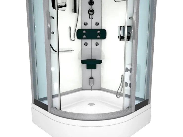 AcquaVapore Einhebelmischer<Duschkabine Dusche D46-50T0-EC Komplettdusche Fertigdusche 90x90