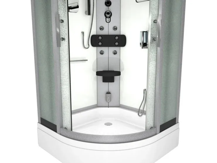AcquaVapore Einhebelmischer<Duschkabine Dusche D46-60M0 Komplettdusche Fertigdusche 100x100