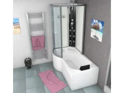 Discount Kombination Badewanne Dusche K50-R00 Duschtempel 100x170 Einhebelmischer