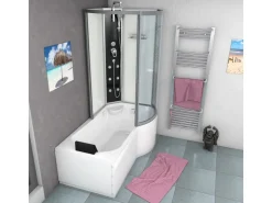 Hot AcquaVapore Kombination Badewanne Dusche K50-L00-EC Duschtempel 170x100